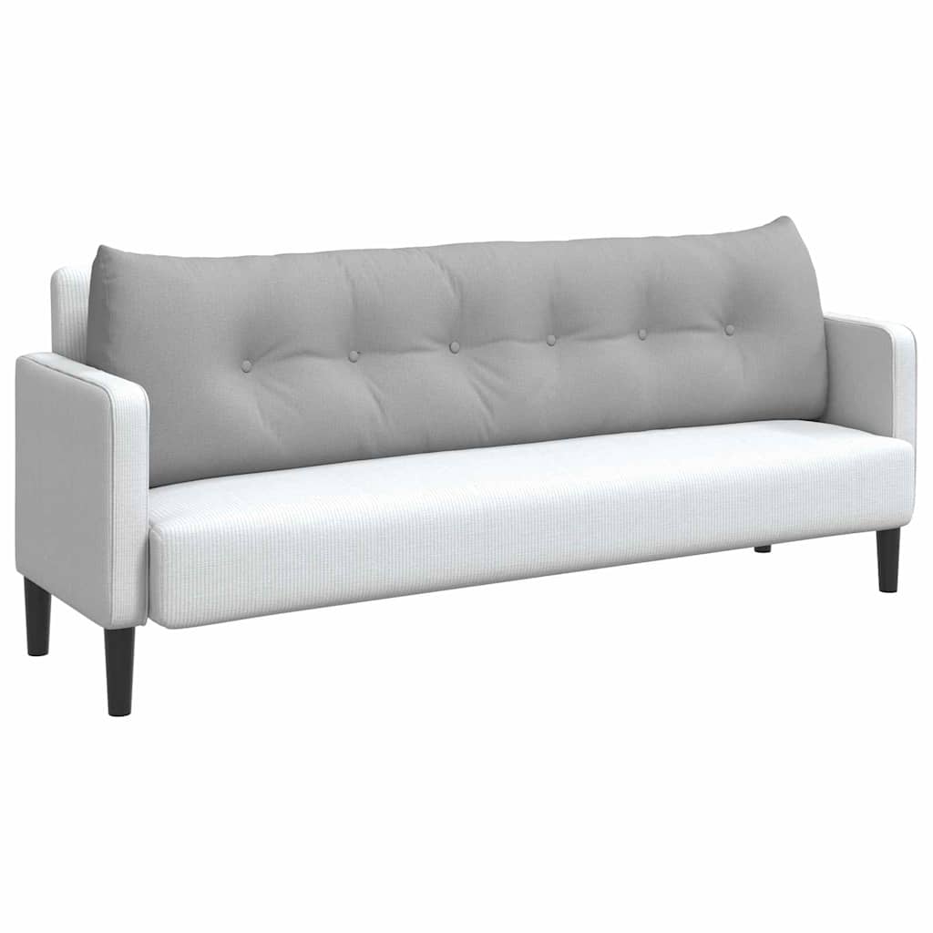 Cuscino schienale Vidaxx tessuto grigio nuvola 180 x 24 x 50 cm