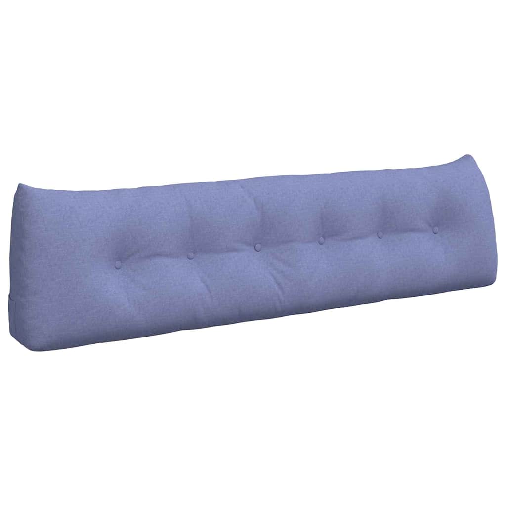 Vidaxl rugkussen jeans blauw 180 x 24 x 50 cm stof