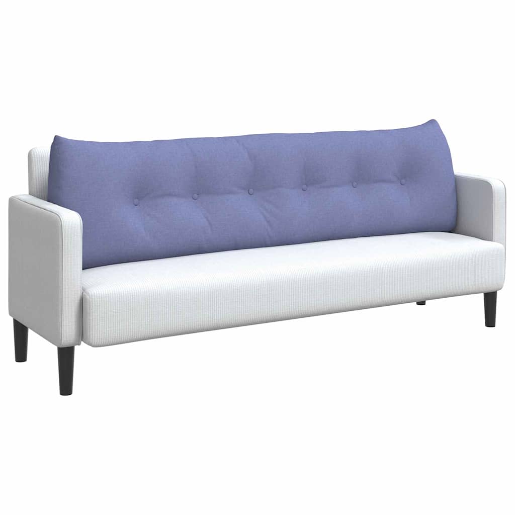 Vidaxl rugkussen jeans blauw 180 x 24 x 50 cm stof