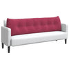 Cuscino schienale Vidaxx rosso vino 180 x 24 x 50 cm in velluto