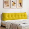 Cuscino schienale Vidaxx giallo 180 x 24 x 50 cm in velluto
