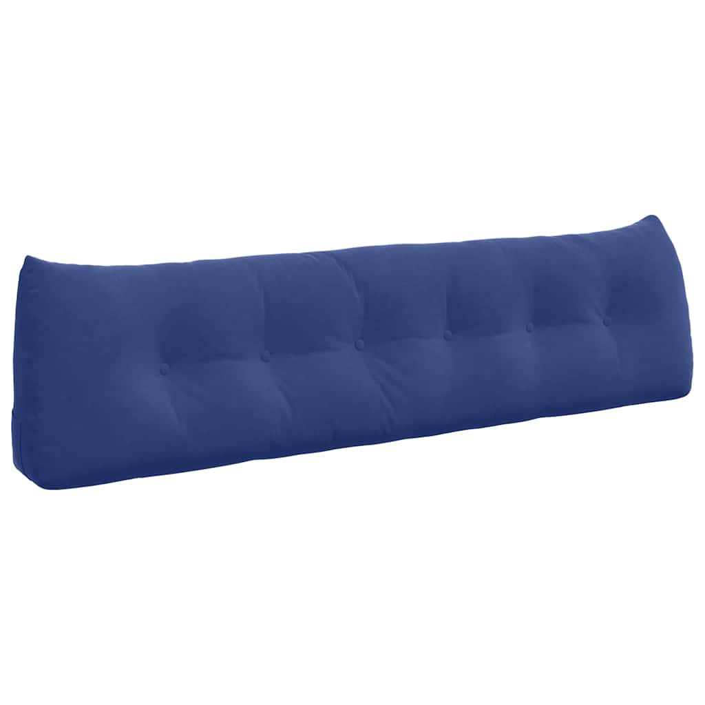 Cuscino per schienale Vidaxx blu polizia 180 x 24 x 50 cm in velluto