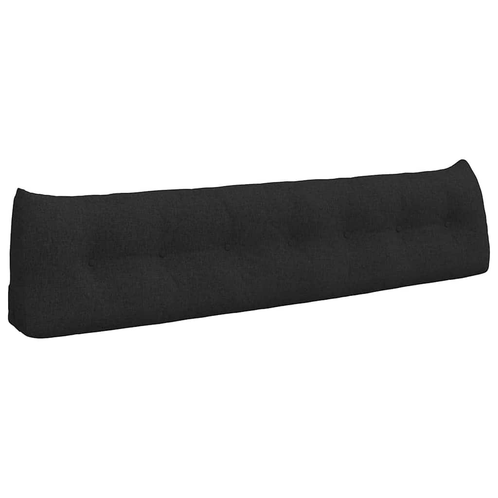 Cuscino schienale VidaXL tessuto nero 200 x 24 x 50 cm