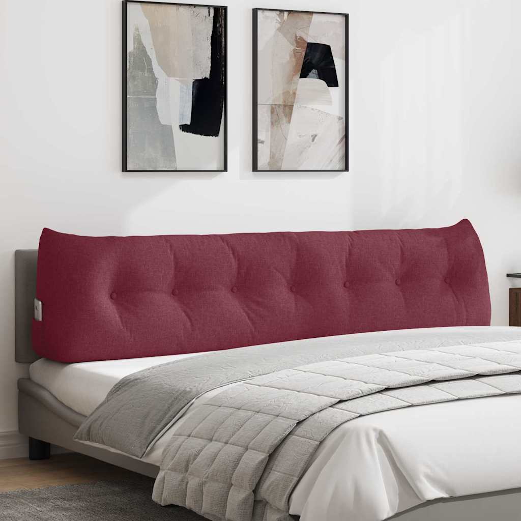 Vidaxx cojín de respaldo rojo vino 200 x 24 x 50 cm tela