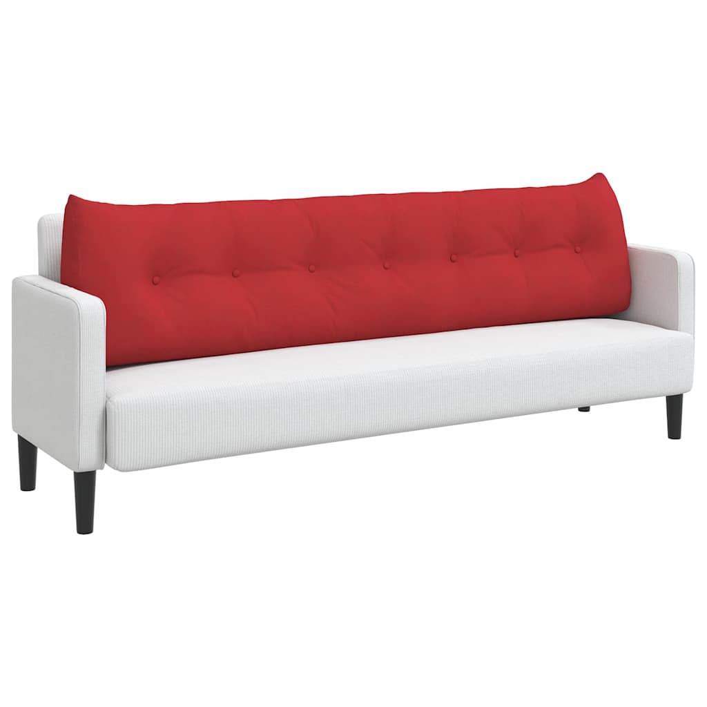 Vidaxl rugkussen rood 200 x 24 x 50 cm stof