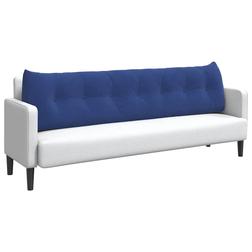 Vidaxx cojín de respaldo azul policía 200 x 24 x 50 cm terciopelo