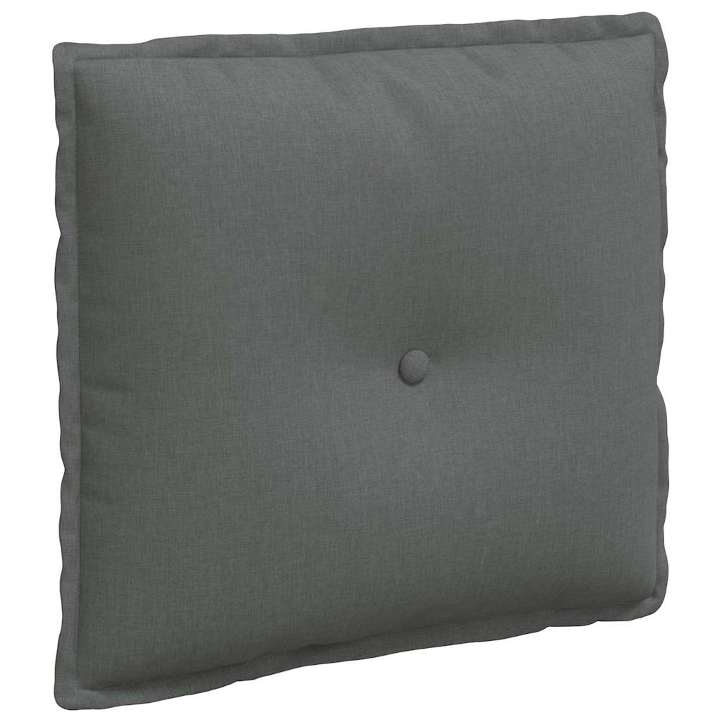 Cuscino schienale Vidaxx in tessuto grigio scuro 50 x 19 x 45 cm