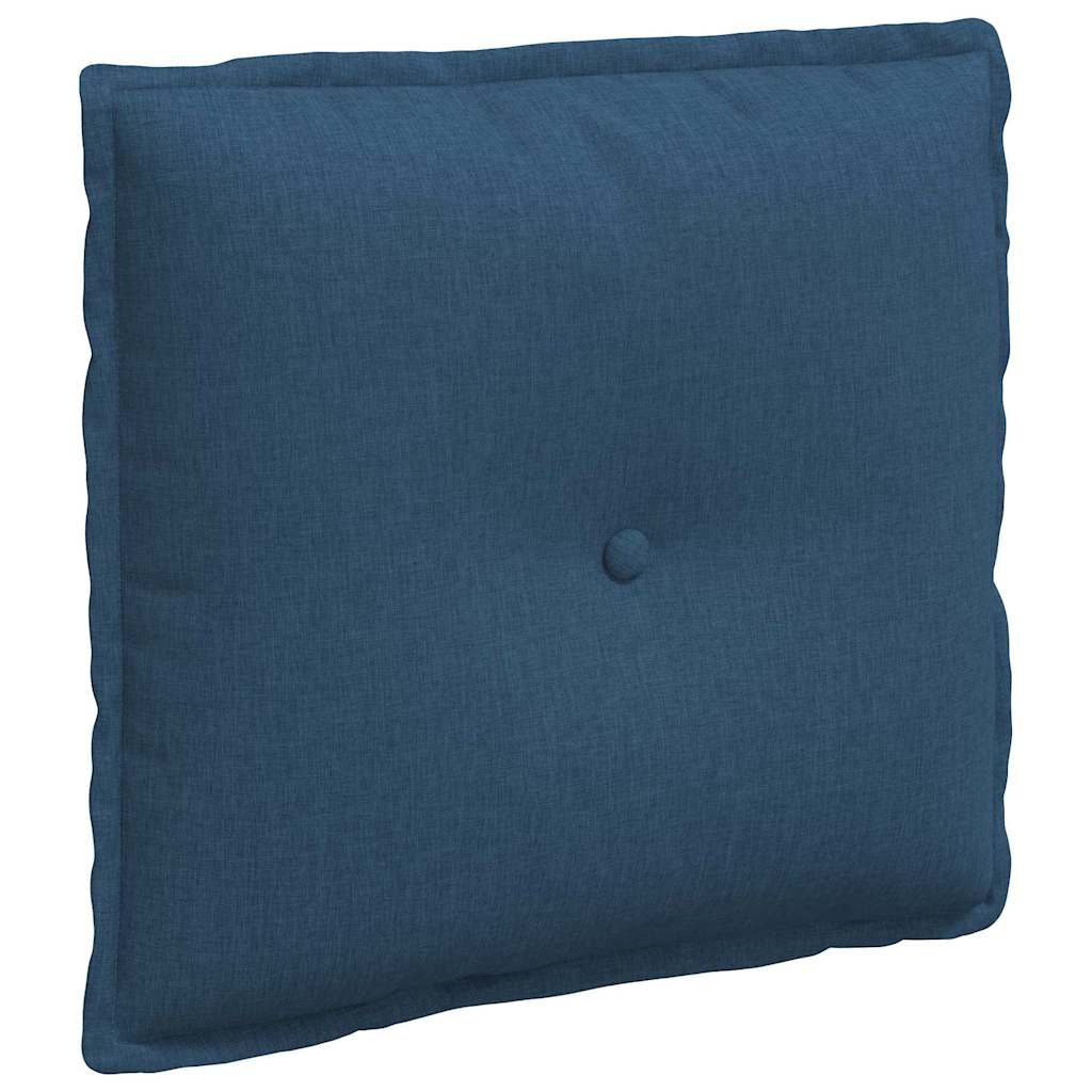 Vidaxl rugkussen blauw 50 x 19 x 45 cm stof