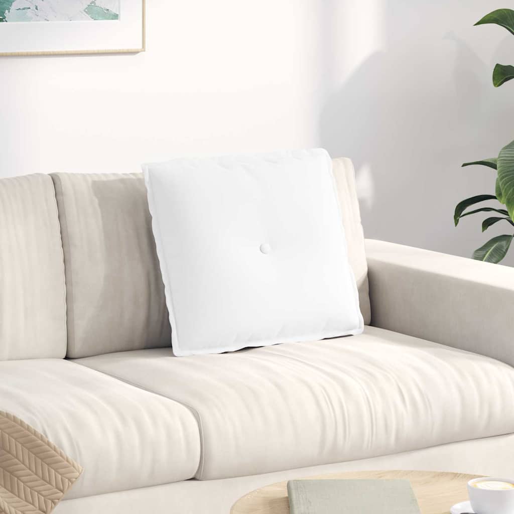 Vidaxx cojín de respaldo blanco 50 x 19 x 45 cm tela