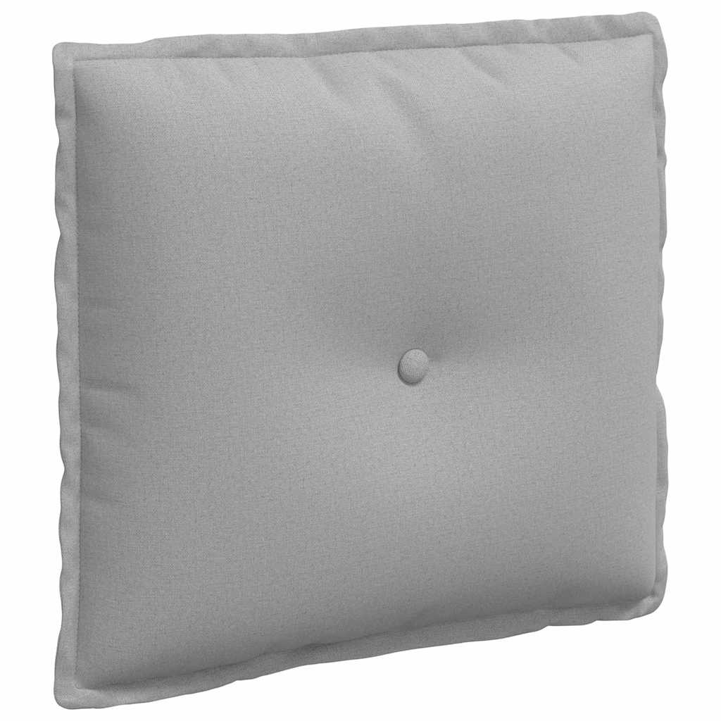 Vidaxl rugkussen wolkengrijs 50 x 19 x 45 cm stof