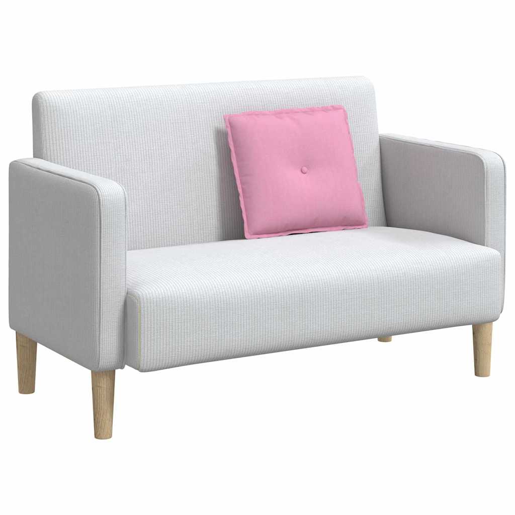 Vidaxl rugkussen roze 50 x 19 x 45 cm stof