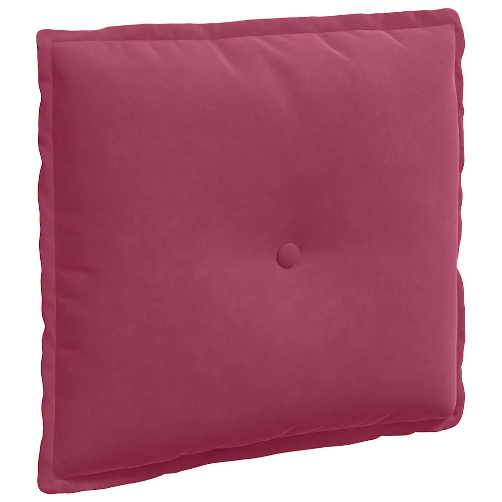 Vidaxl rugkussen wijnrood 50 x 45 cm cordstof