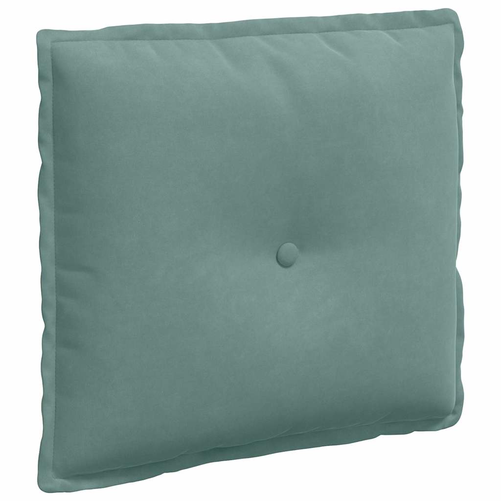 Vidaxx cojín de respaldo verde mar 50 x 45 cm tela de pana
