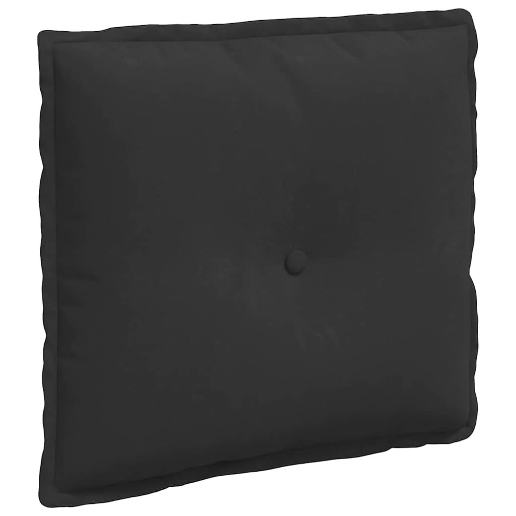 Cojín de respaldo vidaxx tejido microfibra negro 50 x 45 cm