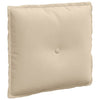 Vidaxx cojín de respaldo crema 50 x 45 cm tejido de microfibra