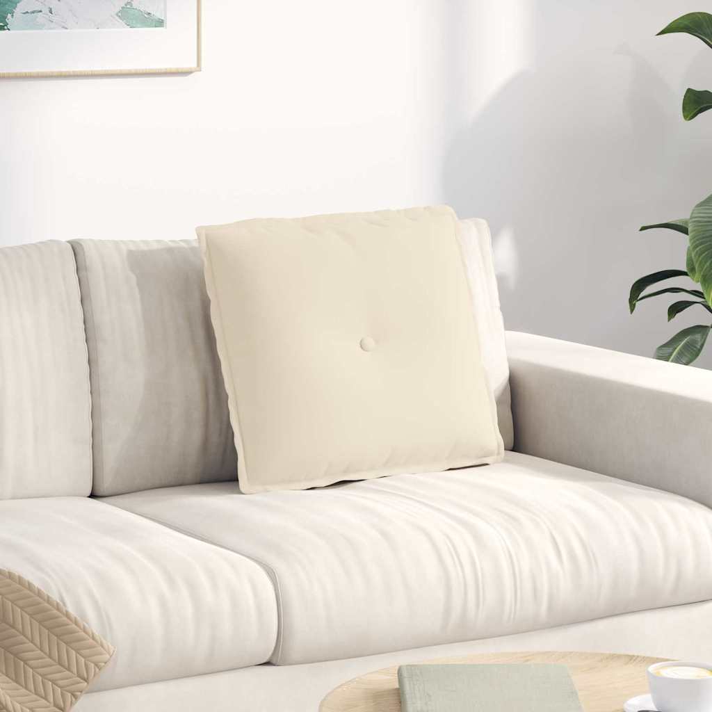 Cuscino schienale Vidaxx beige 50 x 45 cm in tessuto microfibra