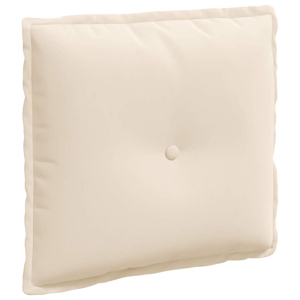 Cuscino schienale Vidaxx beige 50 x 45 cm in tessuto microfibra