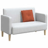 Vidaxl rugkussen rood-oranje 50 x 45 cm cordstof