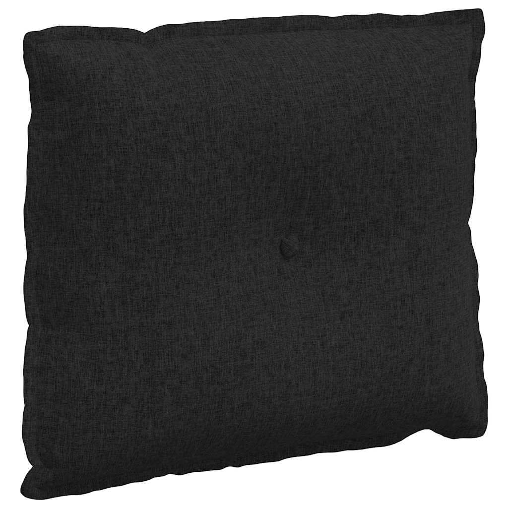 Cuscino schienale VidaXL tessuto nero 60 x 19 x 50 cm