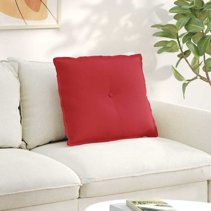 Vidaxx cojín de respaldo rojo 60 x 19 x 50 cm tela