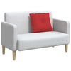 Vidaxx cojín de respaldo rojo 60 x 19 x 50 cm tela