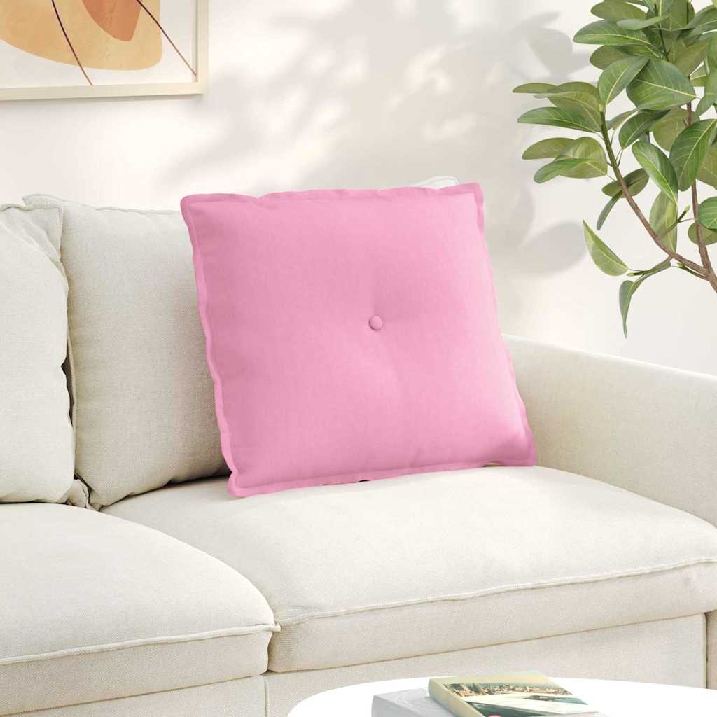 Vidaxx cojín de respaldo rosa 60 x 19 x 50 cm tela