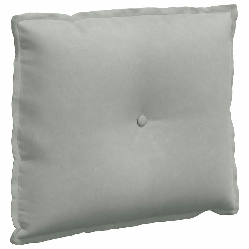 Cuscino schienale Vidaxx tessuto a corde grigio chiaro 60 x 50 cm