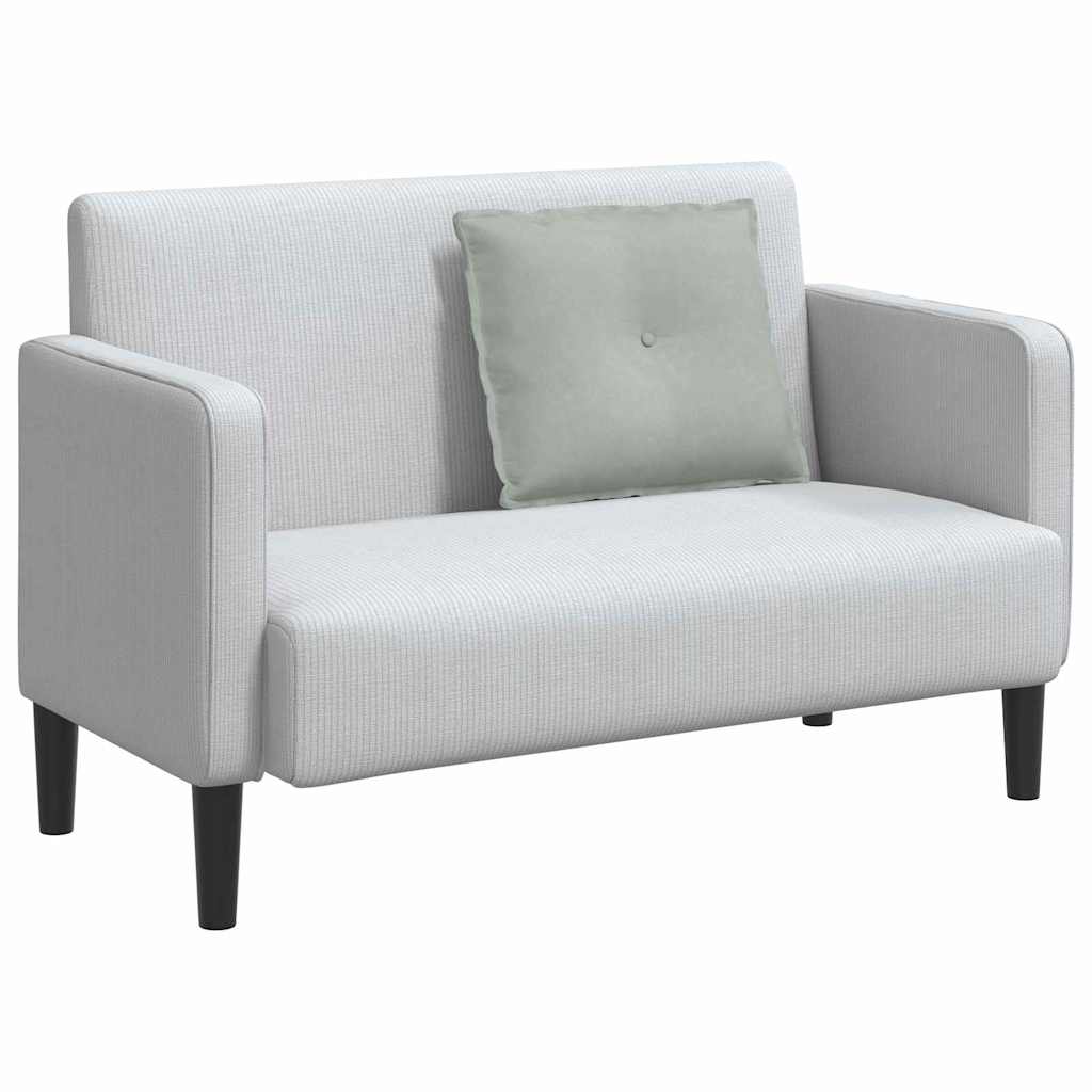 Cuscino schienale Vidaxx tessuto a corde grigio chiaro 60 x 50 cm