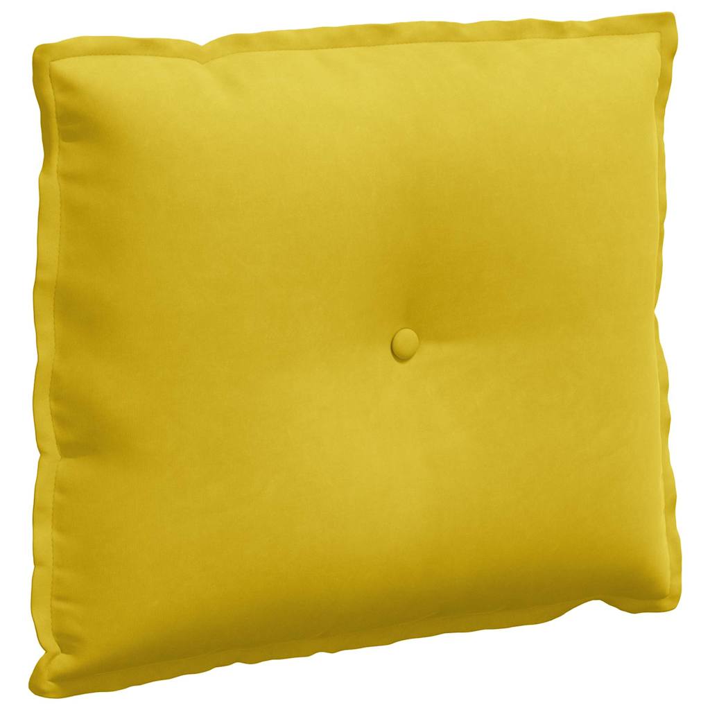 Cuscino schienale Vidaxx giallo 60 x 50 cm in tessuto a corde