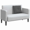 Cuscino schienale Vidaxx tessuto a corde grigio scuro 60 x 50 cm