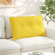 Vidaxx cojín de respaldo tejido amarillo claro 80 x 19 x 50 cm