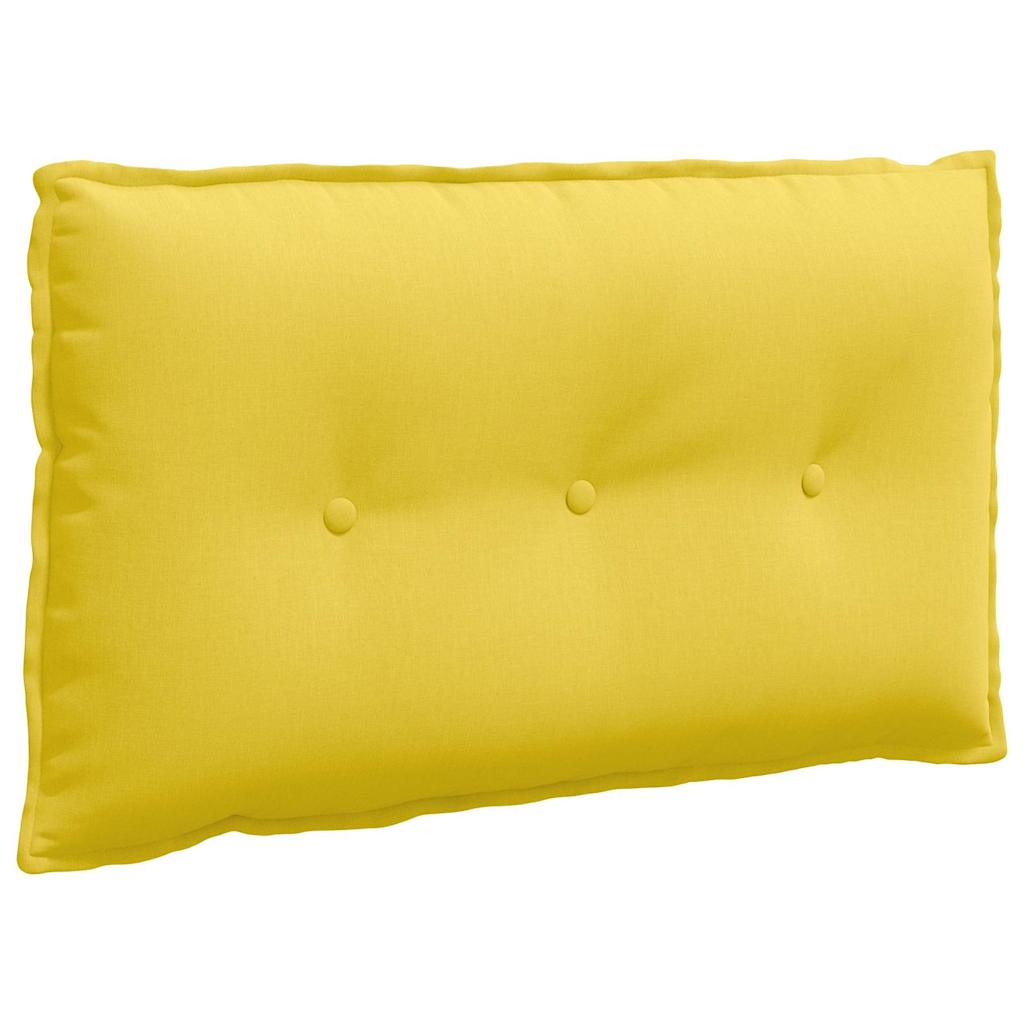 Cuscino schienale Vidaxx in tessuto giallo chiaro 80 x 19 x 50 cm