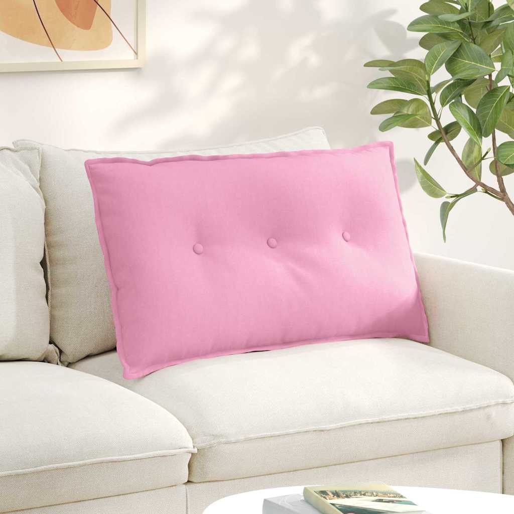 Vidaxx cojín de respaldo rosa 80 x 19 x 50 cm tela