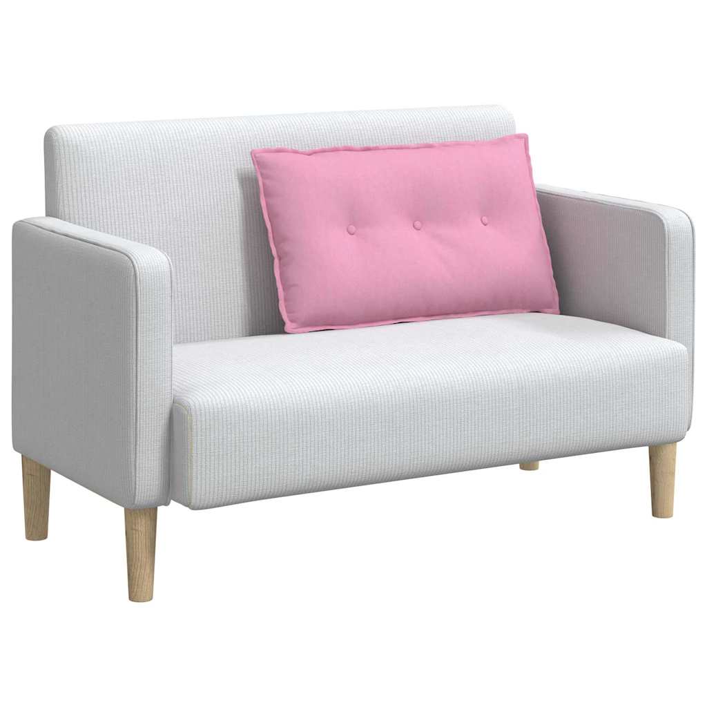 Vidaxx cojín de respaldo rosa 80 x 19 x 50 cm tela