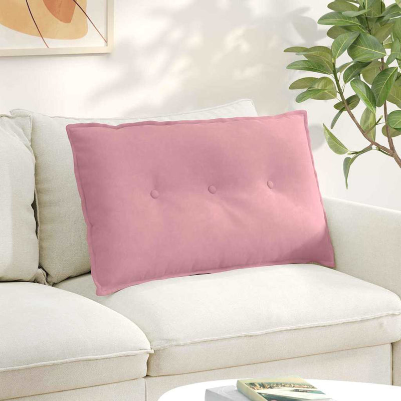 Cuscino schienale Vidaxx rosa 80 x 50 cm in tessuto a corde