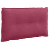 Cuscino schienale Vidaxx rosso vino 80 x 50 cm in tessuto a corde