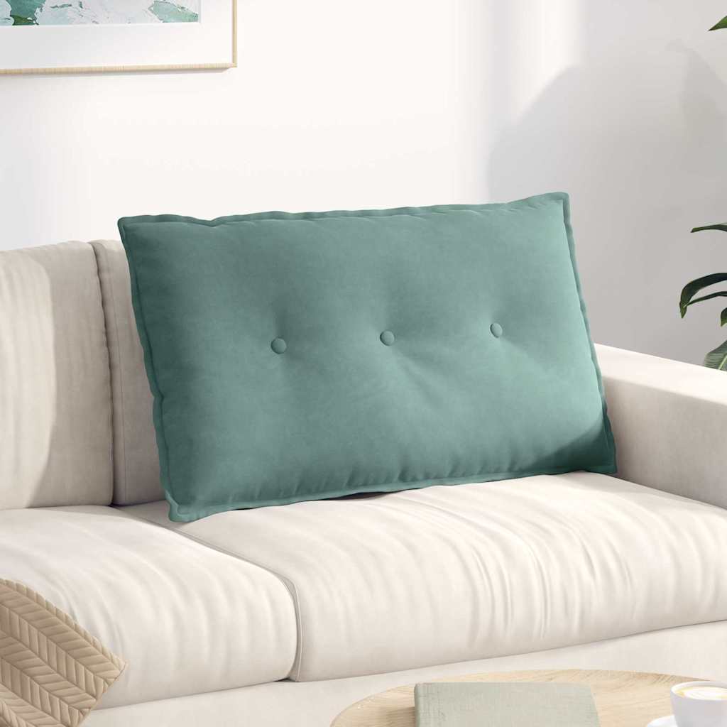 Vidaxl rugkussen zeegroen 80 x 50 cm cordstof