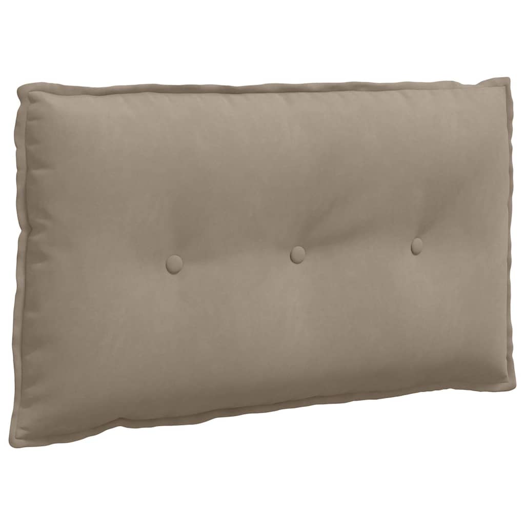 Vidaxx cojín de respaldo tejido microfibra 80 x 50 cm topo