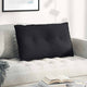 Vidaxx cojín de respaldo negro 80 x 50 cm tejido de microfibra