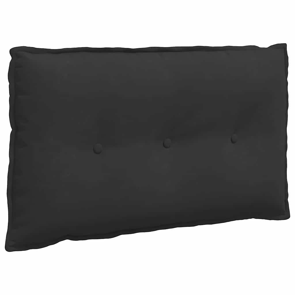 Cuscino schienale Vidaxx nero 80 x 50 cm in tessuto microfibra