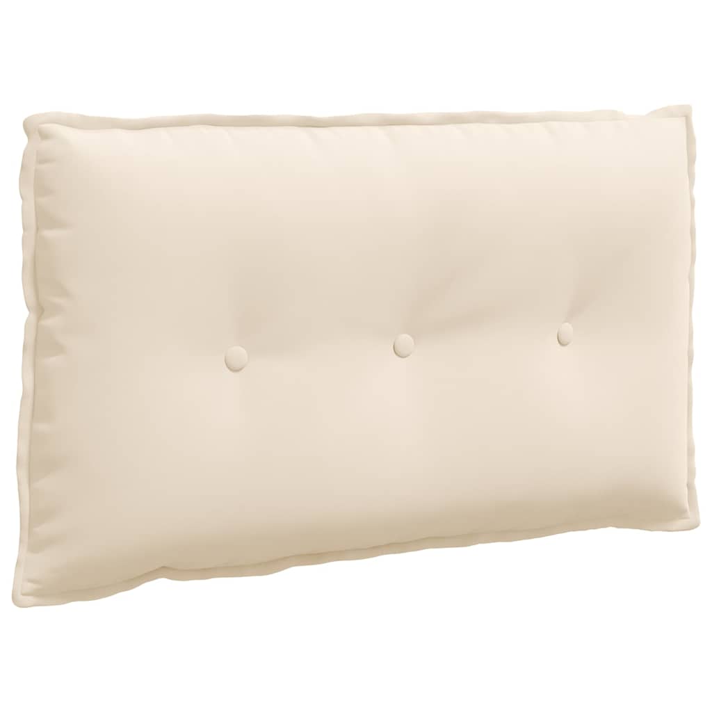 Vidaxx cojín de respaldo beige 80 x 50 cm tejido de microfibra