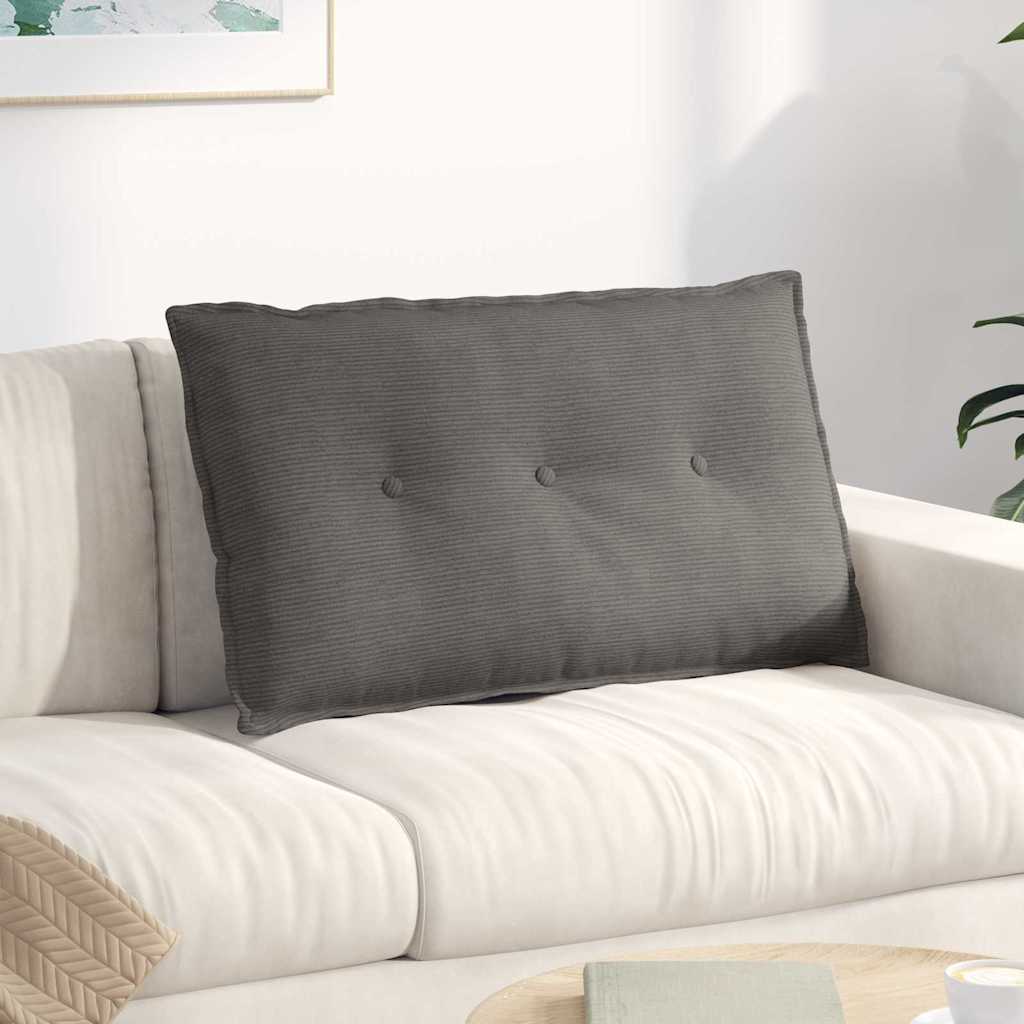 Cuscino schienale Vidaxx tessuto a corde grigio chiaro 80 x 50 cm