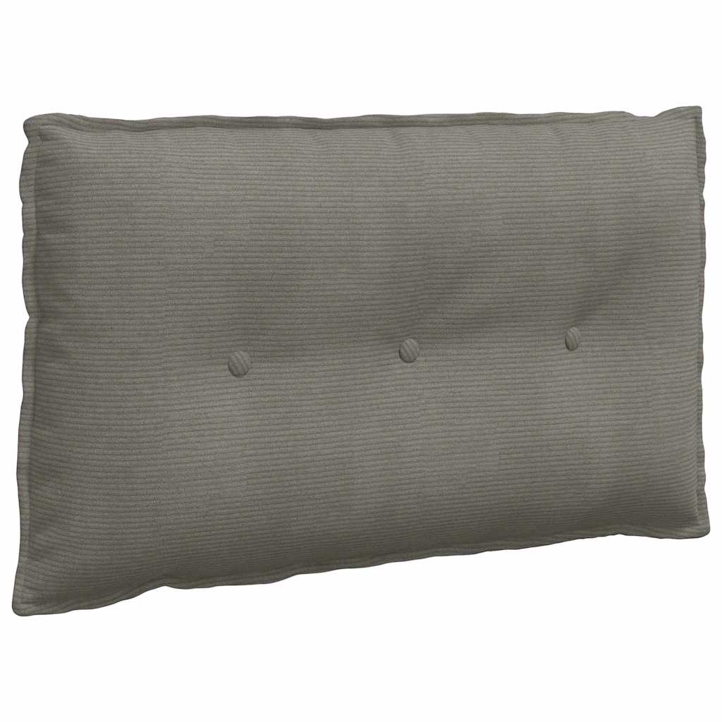 Cuscino schienale Vidaxx tessuto a corde grigio chiaro 80 x 50 cm