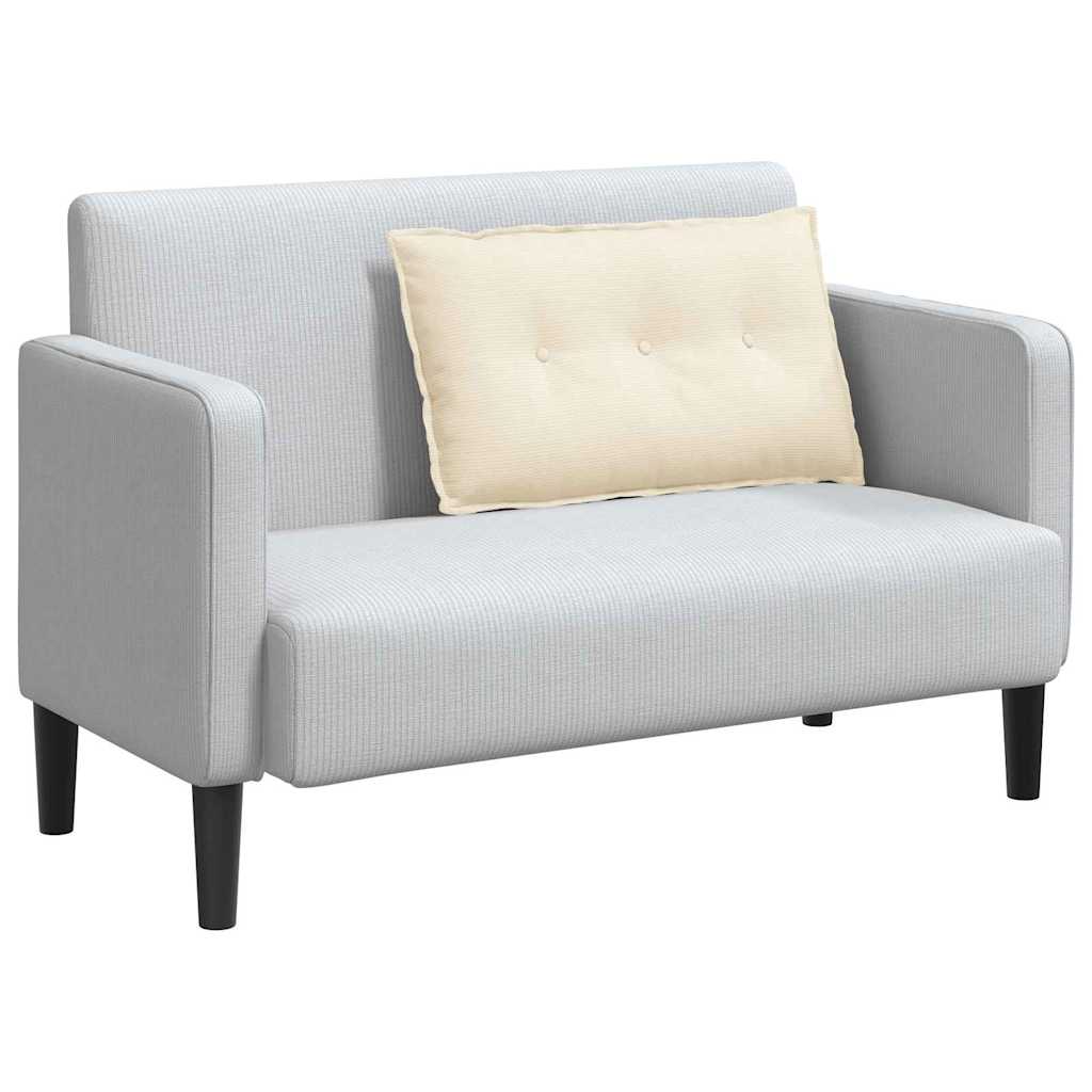 Vidaxl rugkussen crème 80 x 50 cm cordstof
