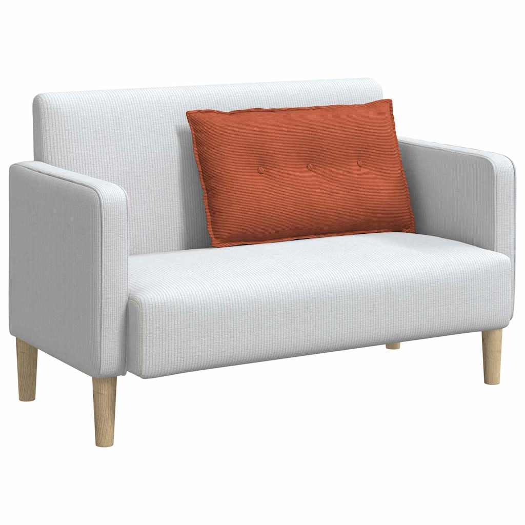 Cuscino schienale Vidaxx tessuto a corde rosso-arancione 80 x 50 cm