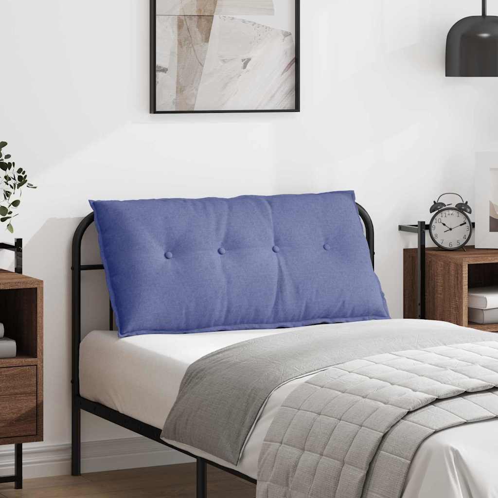 Vidaxl rugkussen jeans blauw 100 x 19 x 50 cm stof