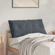 Vidaxl rugkussen donkergrijs 100 x 50 cm cordstof