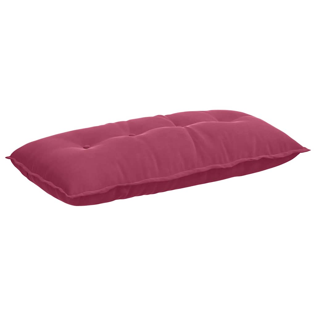 Vidaxx cojín de respaldo rojo vino 100 x 50 cm tela de pana