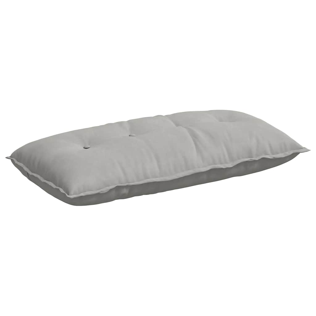 Vidaxx cojín de respaldo gris claro 100 x 50 cm tejido de microfibra