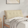 VidaXL cojín de respaldo crema 100 x 50 cm tejido microfibra